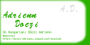 adrienn doczi business card